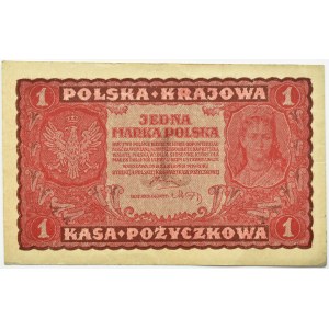 Poland, Second Republic, 1 mark 1919, 1st series JH, Warsaw