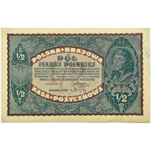 Poland, Second Republic, 1/2 mark 1920, Warsaw