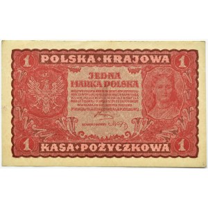 Poland, Second Republic, 1 mark 1919, 1st series LN, Warsaw