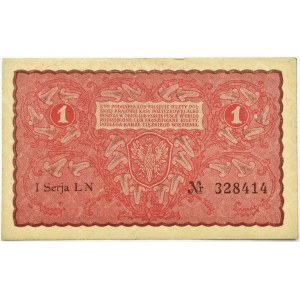 Polen, Zweite Republik, 1 Mark 1919, 1. Serie LN, Warschau