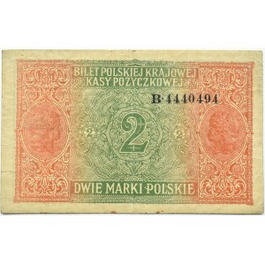 General Government, 2 marks 1916 General, Warsaw, series B