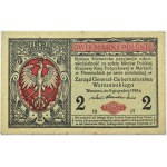 General Government, 2 marks 1916 General, Warsaw, series B