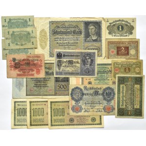 Germany, Empire and Weimar Republic, Lot 16 bills