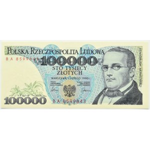 Poland, Third Republic, St. Moniuszko, 100000 gold 1990, BA series, Warsaw, UNC