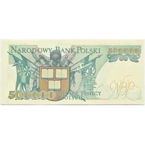 Polen, III RP, H. Sienkiewicz, 500000 Zloty 1990, Serie L, Warschau, UNC
