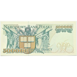 Polska, III RP, H. Sienkiewicz, 500000 złotych 1993, seria L, Warszawa, UNC