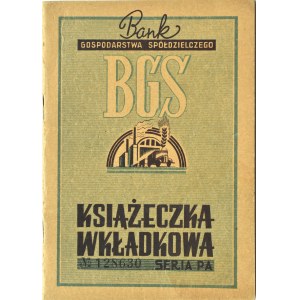 Polsko, RP, Bank Gospodarstwa Spółdzielczy, vkladní knížka z roku 1948