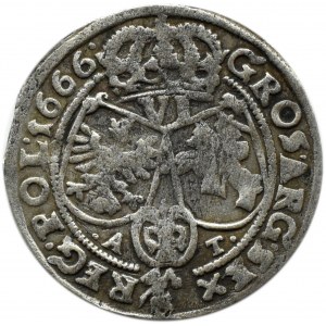John II Casimir, sixpence 1666 AT, Bydgoszcz