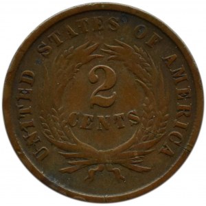 USA, Liberty, 2 centy 1864, Filadelfia