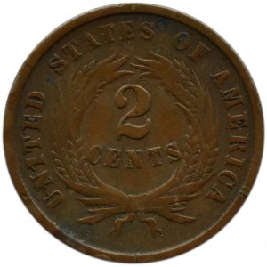 USA, Liberty, 2 cents 1864, Philadelphia