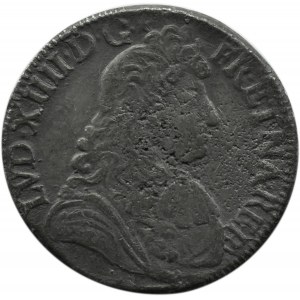 Francja, Ludwik XIV, ecu 1682, STARA KOPIA Z CYNKU