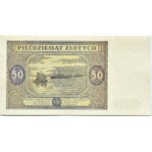 Polsko, RP, 50 zlotých 1946, série S, Varšava, krásná