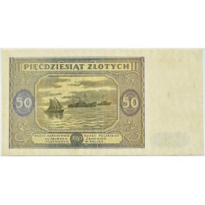 Poland, RP, 50 zloty 1946, series A, Warsaw, rare