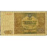 Polen, RP, 50 Zloty 1946, Serie A, Warschau, selten