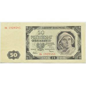 Polsko, RP, 50 zlotých 1948, série BK, Varšava