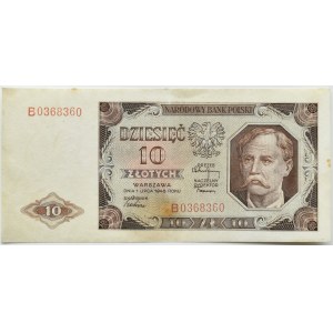 Polen, RP, 10 Zloty 1948, Serie B, Warschau