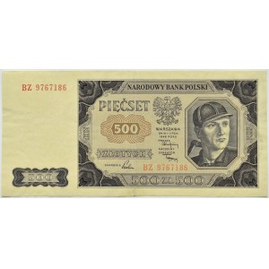 Polen, RP, 500 Zloty 1948, Serie BZ, Warschau