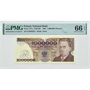 Poland, III RP, Wł. Reymont, 1000000 zlotys 1991, series E, Warsaw, PMG 66 EPQ