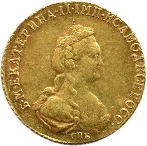 Rosja, Katarzyna II, 5 rubli 1781 СПБ, Petersburg