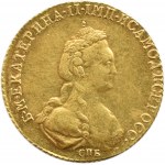 Rusko, Kateřina II., 5 rublů 1781 СПБ, Petrohrad