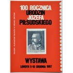 Cz. Slania, Vignette - 100th anniversary of the birth of Józef Piłsudski, London 1967, UNC