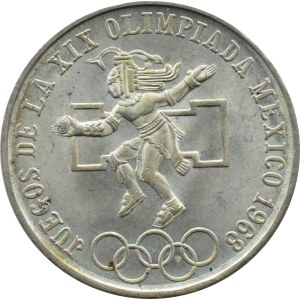 Mexiko, Hry XIX. olympiády, 25 pesos 1968, Mexico City