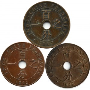 French Indochina, centime lot 1897-1911 A, Paris