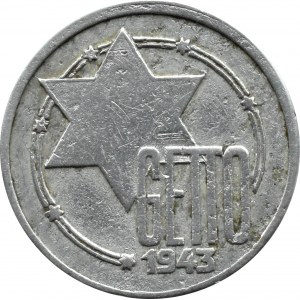 Getto Łódź, 10 marek 1943, aluminium, odm. 3/5