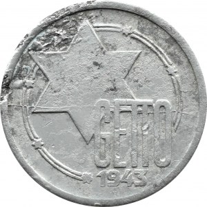 Ghetto Łódź, 10 Mark 1943, Aluminium, Ref. 7/3