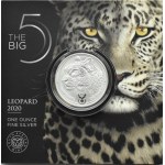 Jihoafrická republika, 5 randů 2020, Velká pětka - Leopard, Pretoria, UNC
