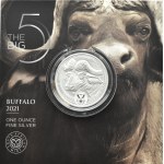 Südafrika, 5 Rand 2021, Big Five - Büffel, Pretoria, UNC