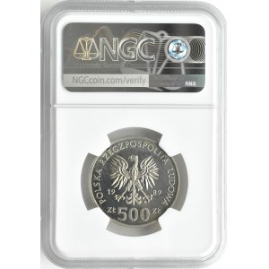 Polska, PRL, Wojna Obronna, 500 złotych 1989, Warszawa, NGC PF66 CAMEO