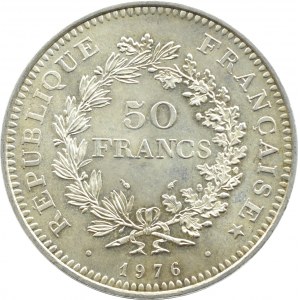 Francja, Herkules, 50 franków 1976 A, Paryż, UNC