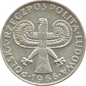 Polska, PRL, 10 złotych 1966, Kolumna Zygmunta w eksportowym plastikowym etui, UNC