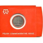 Poľsko, PRL, 10 zlotých 1966, Žigmundov stĺp v exportnom plastovom puzdre, UNC
