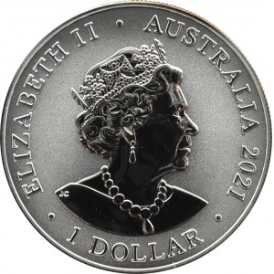 Australia, 1 dolar 2021, Legendy muzyki - AC/DC, Canberra, UNC