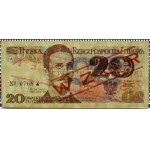 Polska, PRL, R. Traugutt, 20 złotych 1982, seria A - WZÓR No.768, Warszawa, UNC