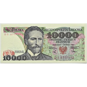 Polska, PRL, St. Wyspiański, 10000 złotych 1988, seria DS, Warszawa, UNC