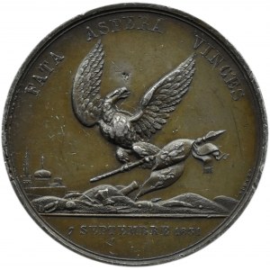 Polnisches Auswanderungskomitee, 1831, FATA ASPERA VINCES, Medaille zum Gedenken an den Novemberaufstand