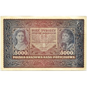 Poland, Second Republic, 5000 marks 1920, 2nd series E, Warsaw
