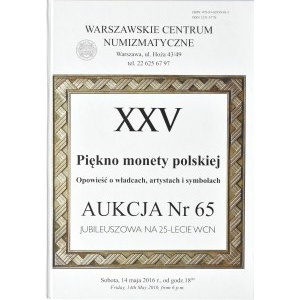 Katalog 65. aukce WCN, W. Garbaczewski, Krása polských mincí..., Varšava