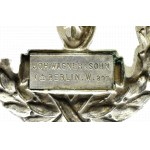Germany, Prussia, railroad badge for 25 years of service, silver, JOH.WAGNER&amp;SOHN BERLIN.W