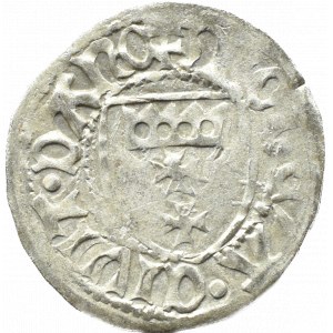 Casimir IV Jagiellonian, shilling, Gdansk, (crescent with dot/double cross)