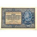Polen, Zweite Republik, 100 Mark 1919, IE Serie M, Warschau