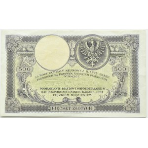 Polonia, Seconda Repubblica, T. Kosciuszko 500 zloty 1919, Londra