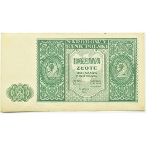 Poľsko, RP, 2 zloté 1946, bez sériového čísla, Varšava, UNC-