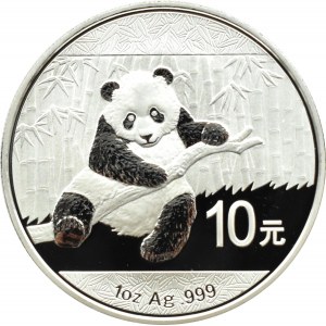 Chiny, Panda, 10 yuanów 2014, Shenyang, UNC