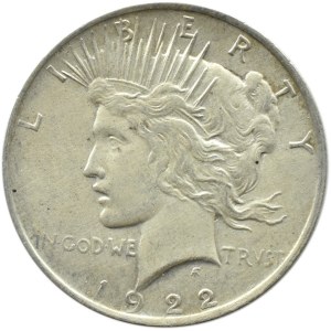 USA, Peace, $1 1922, Philadelphia