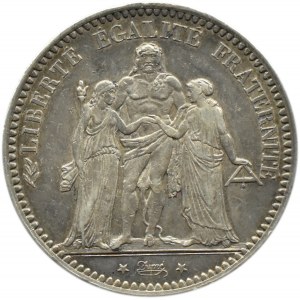Francie, republika, 5 franků 1873 A, Paříž
