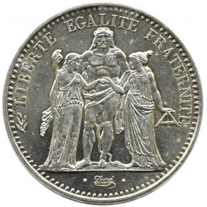 Francja, Republika, Herkules, 10 franków 1965 A, Paryż